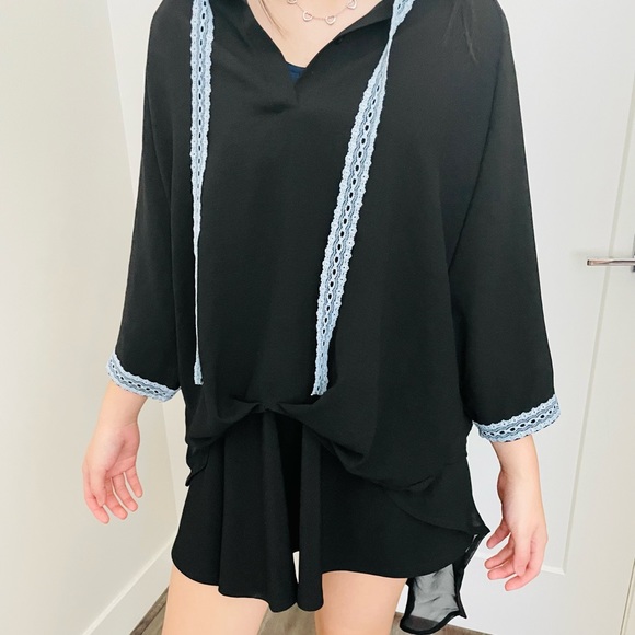 Fashion Korean style black top - Picture 2 of 3